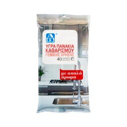 ΑΒ | Υγρά Πανάκια Καθαρισμού Γενικής Χρήσης 40 Τεμάχια