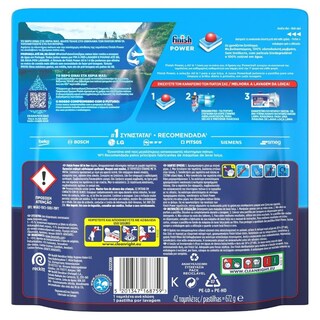 FINISH | Κάψουλες Πλυντηρίου Πιάτων Power Allin1 Λεμόνι 42 Τεμάχια