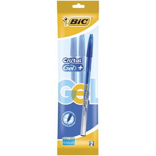 BIC | ΣΤΥΛΟ CRYSTAL GEL ΜΠΛΕ 2 ΤΕΜ