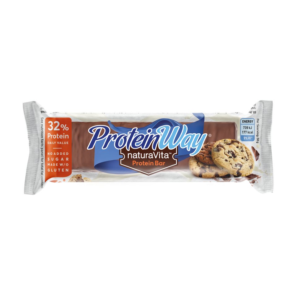 PROTEIN WAY Μπάρα Πρωτείνης 32% Protein Way Cookies 50g