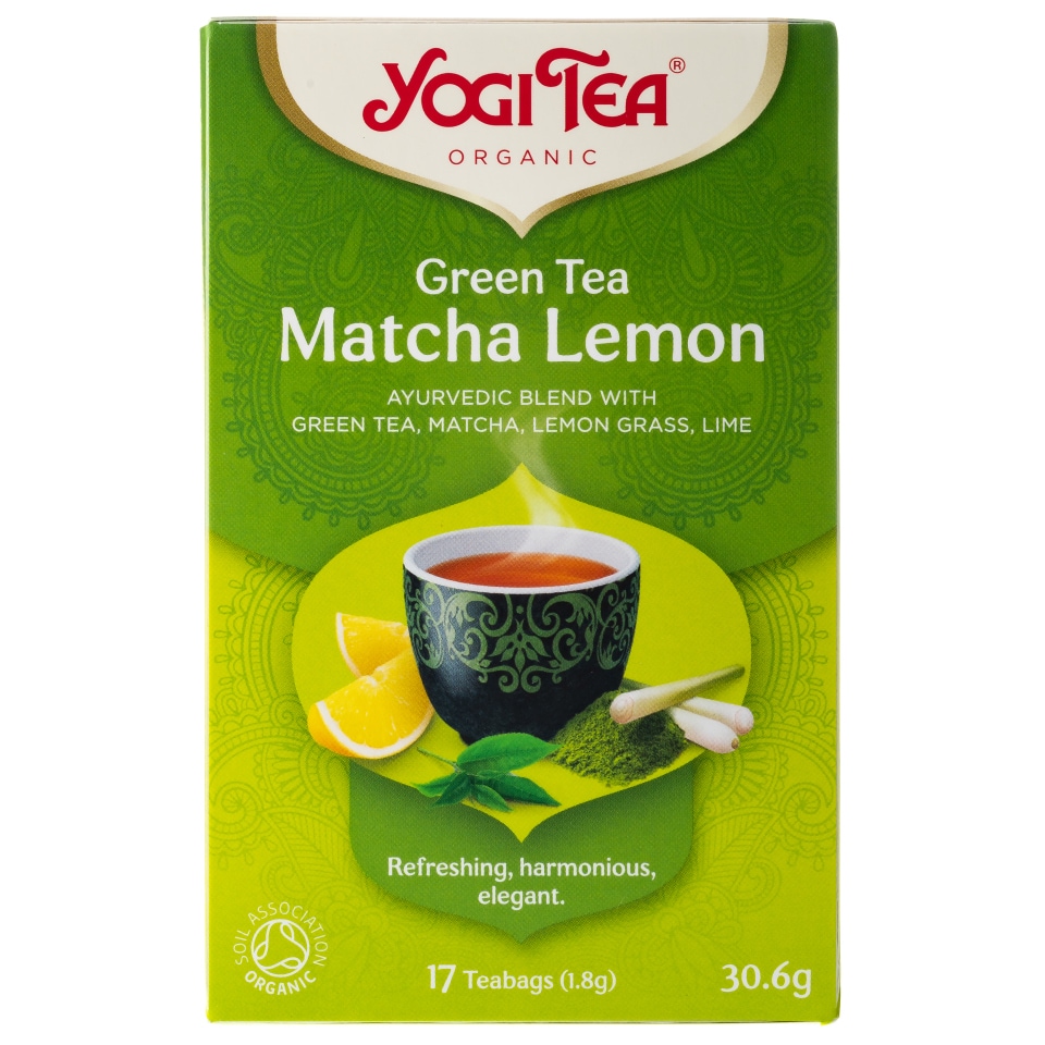 YOGI TEA Τσάι Πράσινο Βιολογικό Matcha Lemon 17x1.8g