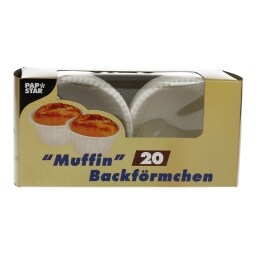 Θήκες Ψησίματος Muffin Λευκές 20 Τεμάχια