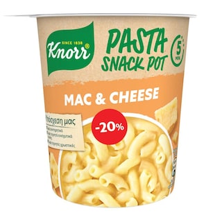 KNORR | Pasta Snack Pot Mac & Cheese 62g Έκπτωση 20%
