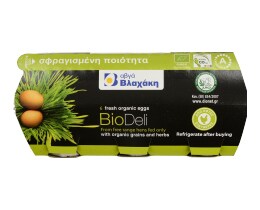 ΒΛΑΧΑΚΗΣ | ΑΥΓΑ ΒΙΟΛΟΓΙΚΑ BIODELI MEDIUM 53/63 GR 6 ΤΕΜ