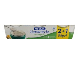 HARMONY | Επιδόρπιο Γιαουρτιού Ανθόγαλα 1% Λιπαρά 3x200gr 2+1 Δώρο