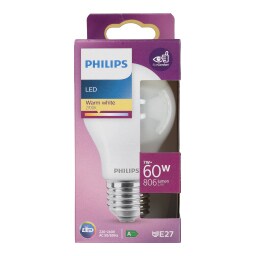 PHILIPS | Λάμπα Led E27 7W 1 Τεμάχιο