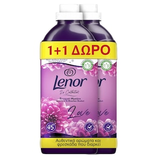 LENOR | Μαλακτικό Ρούχων Amethyst & Floral Bouquet 45+45 Μεζούρες Δώρο