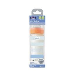 CHICCO | Μπιμπερό Γυάλινο Well Being Anti-Colic 0m+ Γαλάζιο 240ml