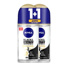 NIVEA | Αποσμητικό Roll On Invisible Silky Smooth 50ml 1+1 Δώρο
