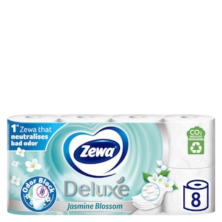 ZEWA | Χαρτί Υγείας Deluxe Jasmine 3 Φύλλα 8 Ρολά 764g