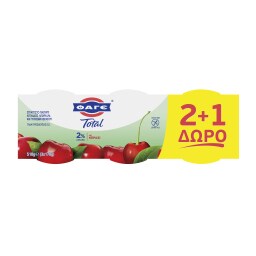 TOTAL | Επιδόρπιο Γιαουρτιού Κεράσι 3 Χ 170 gr 2+1 Δώρο ΔΩΡ 170ΓΡ