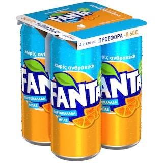 FANTA | FANTA ORANGE BLUE CAN 4X330ML 0.60E