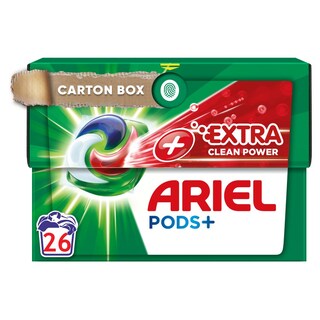 ARIEL | Kάψουλες Πλυντηρίου Ρούχων Allin1 Pods Extra Clean 13+13 Τεμάχια Δώρο