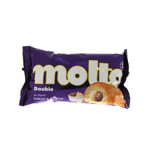 MOLTO | WAY DOUBLE | ΚΡΟΥΑΣΑΝ DOUBLE ΚΑΚΑΟ - ΒΑΝΙΛΙΑ 80 GR