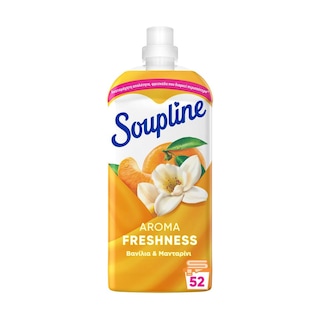 SOUPLINE | Συμπυκνωμένο Μαλακτικό Aroma Freshness Βανίλια & Μανταρίνι 52 Μεζούρες