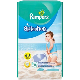 PAMPERS | Πάνες βρακάκι Μαγιό Μωρού Splashers Νο4-5 9-15kg 11 Τεμάχια