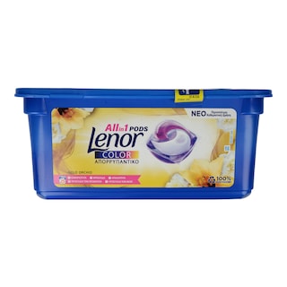 LENOR | Kάψουλες Πλυντηρίου Ρούχων Allin1 PODS Gold Orchid 25 Μεζούρες