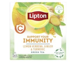 LIPTON | Πράσινο Τσάϊ Ginger Λουίζα Βιταμίνη C  20 X 1.6 gr
