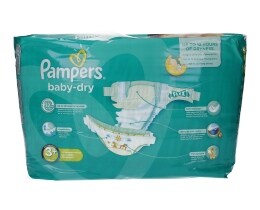PAMPERS | BABY DRY | ΠΑΝΕΣ ΜΩΡΟΥ MIDI PLUS No 3+ 44 ΤΕΜ