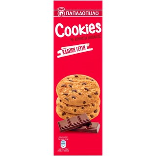 ΠΑΠΑΔΟΠΟΥΛΟΥ | CLASSIC COOKIES | Μπισκότα Κομμάτια Σοκολάτας 180g