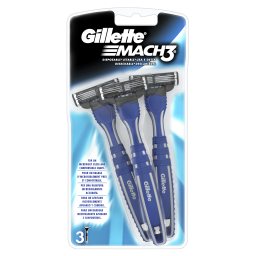 GILLETTE | MACH 3 | ΞΥΡΙΣΤΙΚΗ ΜΗΧΑΝΗ ΜΙΑΣ ΧΡΗΣΗΣ  3 ΤΕΜ