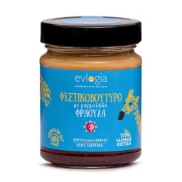 EVLOGIA | Φυστικοβούτυρο με Μαρμελάδα Φράουλα 280g