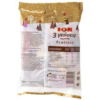 ΙΟΝ | Σοκολατάκια Γάλακτος Γεμιστά 3 Γεύσεις 270gr + 10% Δώρο