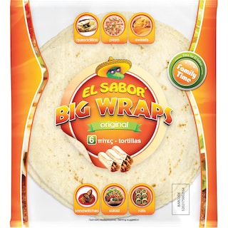 EL SABOR | Πίτες tortillas Big Wraps 420gr