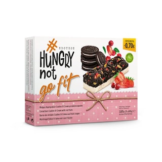 HUNGRYNOT | Μπάρες Δημητριακών Cookies & Cream Κόκκινα Φρούτα 5x25g Έκπτωση 0.70Ε