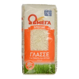 ΩΜΕΓΑ | Ρύζι Γλασσέ Για Γεμιστά & Σούπες 500 gr