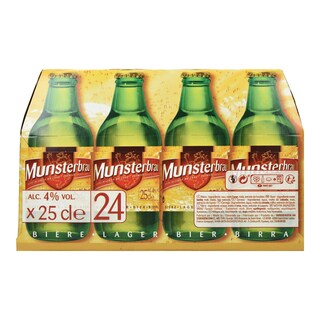 MUNSTERBRAU | Μπύρα Munsterbrau Lager Κουτί 24x250ml
