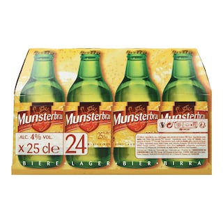 MUNSTERBRAU | Μπύρα Munsterbrau Lager Κουτί 24x250ml