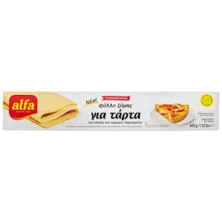 ALFA | Φύλλο Ζύμης Τάρτα 600gr