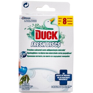 DUCK | ΣΤΕΡΕΟ BLOCK WC FRESH DISKS ΕΥΚΑΛΥΠΤΟΣ 36 GR