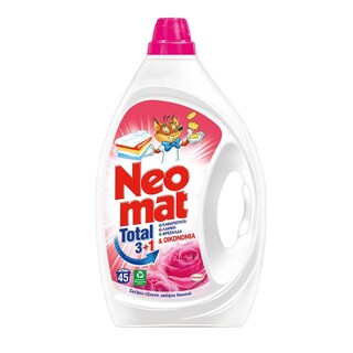 NEOMAT | Yγρό Πλυντηρίου Ρούχων Άγριο Τριαντάφυλλο 45 Μεζούρες
