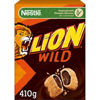 LION | Δημητριακά Ολικής Άλεσης Wild Καραμέλα Σοκολάτα 410gr