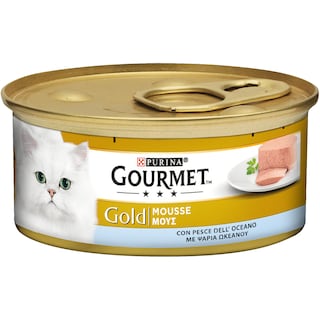 GOURMET | GOLD | Γατοτροφή Μους Με Ψάρια Του Ωκεανού 85 gr