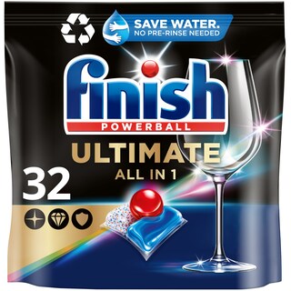 FINISH | Κάψουλες Πλυντηρίου Πιάτων Ultimate 32 Τεμάχια