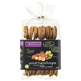 ΤΣΑΝΟΣ | Μουστοκούλουρα Σταφίδα Καρύδι 300g
