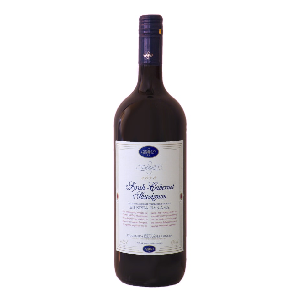 ΕΛΛΗΝΙΚΑ ΚΕΛΑΡΙΑ Οίνος Ερυθρός Cabernet Sauvignion 1.5lt
