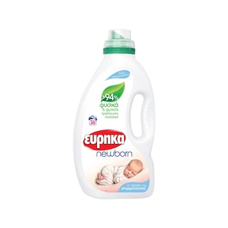 ΕΥΡΗΚΑ | Υγρό Πλυντηρίου Ρούχων Newborn Φυτικής Προέλευσης 36 Μεζούρες
