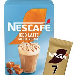 NESCAFE | GOLD | Στιγμιαίος Καφές Iced Latte Salted Caramel 7x14.5g