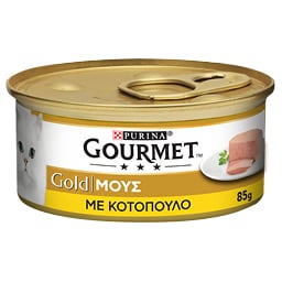 GOURMET | Γατοτροφή Gold Μους Κοτόπουλο 85g
