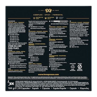 LOR | Κάψουλες Καφέ Espresso Supremo 20x5.2g