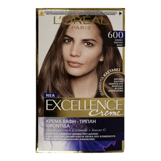 EXCELLENCE | ΒΑΦΗ ΜΑΛΛΙΩΝ ΣΕΤ 600 ΞΑΝΘΟ ΣΚΟΥΡΟ ΒΑΘΥ 48 ML