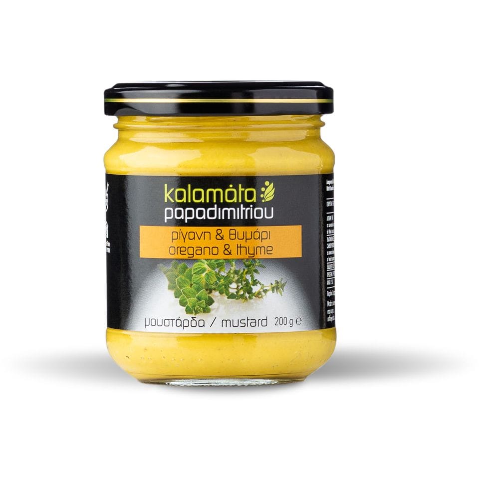 Μουστάρδα Ρίγανη & Θυμάρι 200gr
