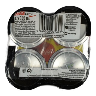 COCA COLA | ZERO | ΛΕΜΟΝΙ  4Χ330ML
