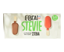 ΕΒΓΑ | Παγωτό Ξυλάκια Stevie Φράουλα & Σοκολάτα 6X50 ml