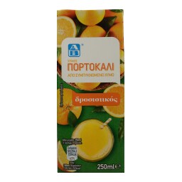 ΑΒ | ΦΥΣΙΚΟΣ ΧΥΜΟΣ ΠΟΡΤΟΚΑΛΙ 250 ML