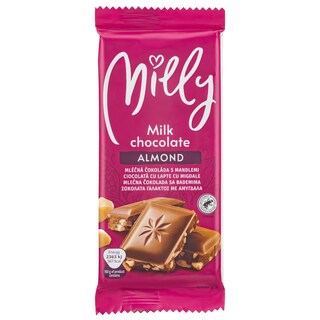 MILLY | Σοκολάτα Γάλακτος με Αμύγδαλα 100g